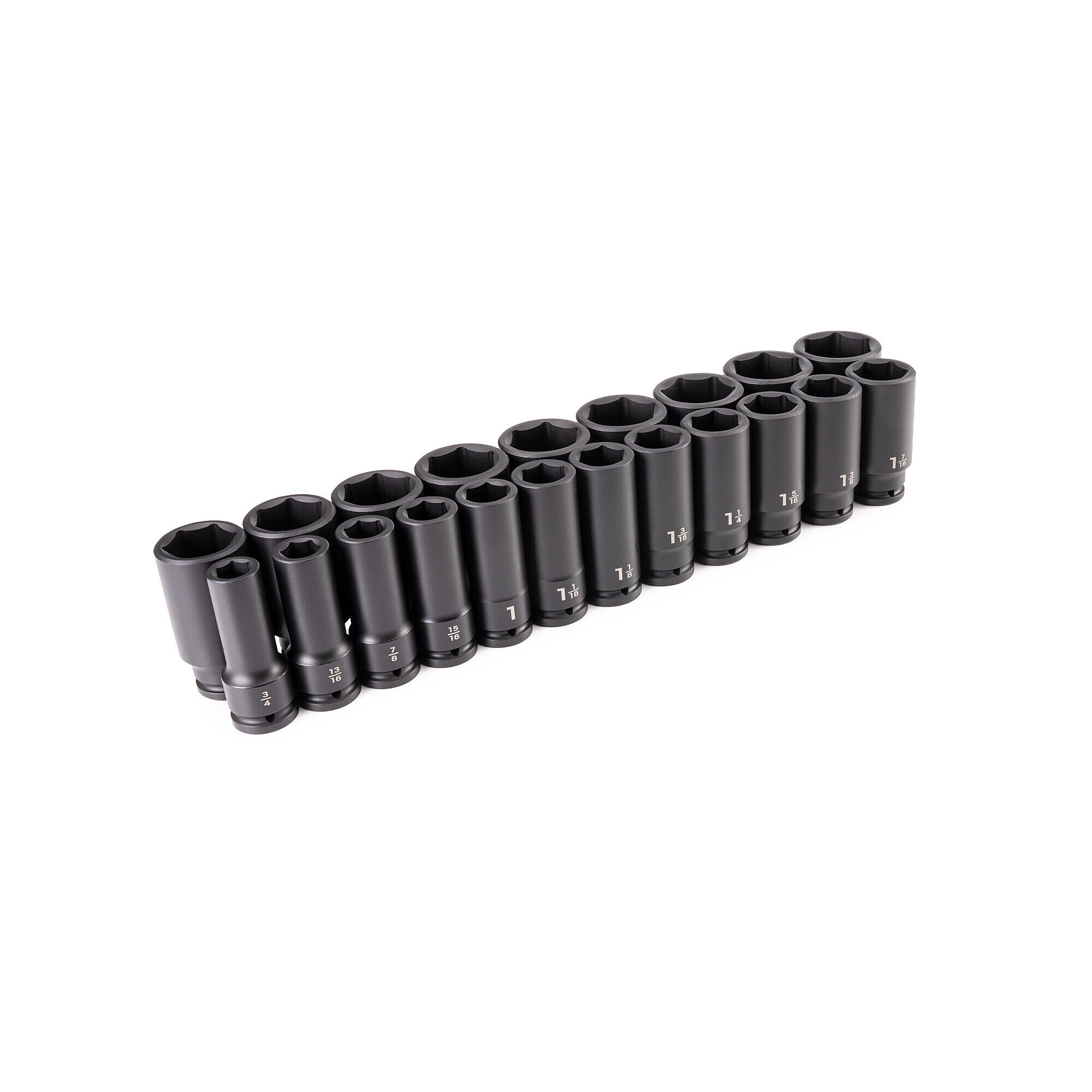TEKTON 3/4 Inch Drive Deep 6-Point Impact Socket Set, 21-Piece (3/4 - 2 in.) | SID93002